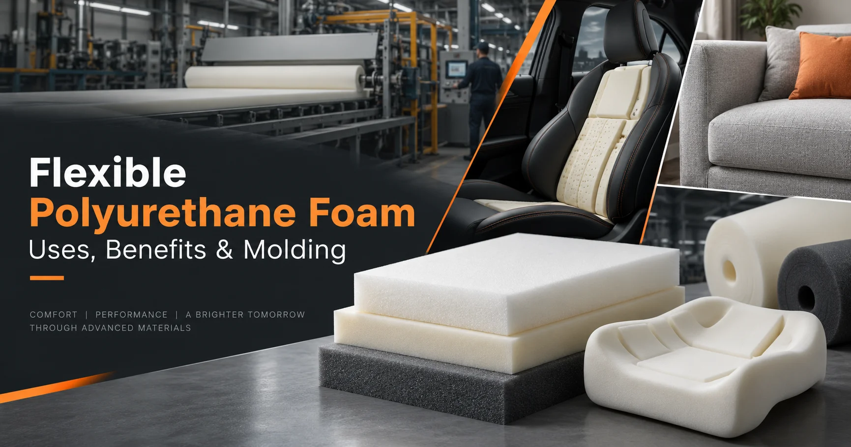 Flexible polyurethane foam for automotive, furniture and industrial applications